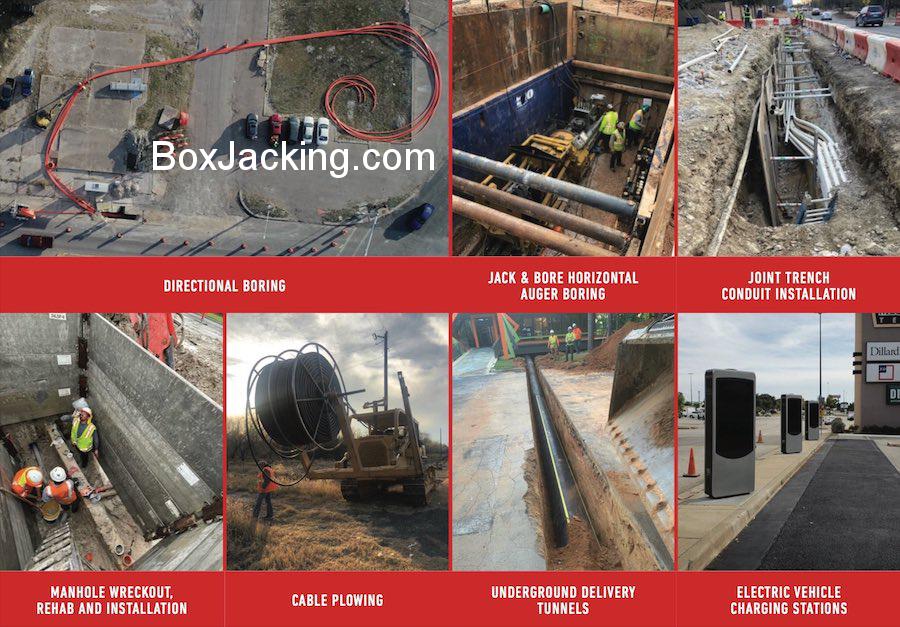 Electric Line Boring - Box Jacking